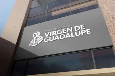logo rentar card virgen de guadalupe